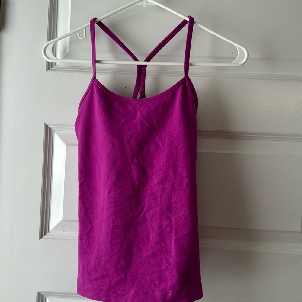 Hot pink lulu top